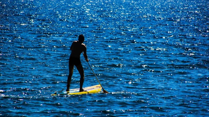 Stand-up Paddleboarding in Big Bear