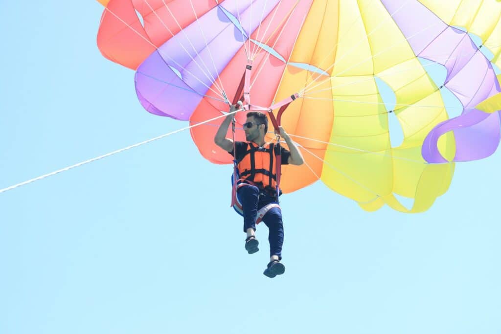 Experience parasailing in Big Bear, CA