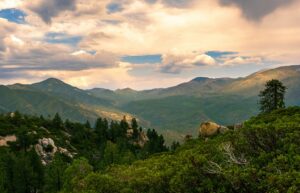 Sunrise view of Big Bear Mountain