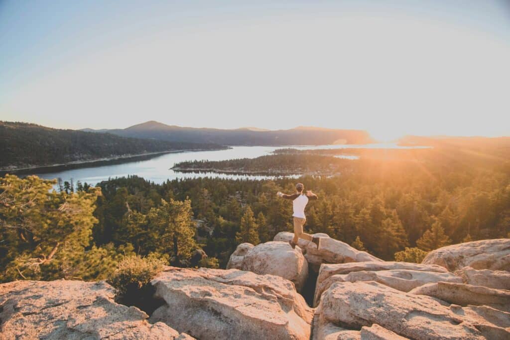 Enjoy hiking at Big Bear Lake