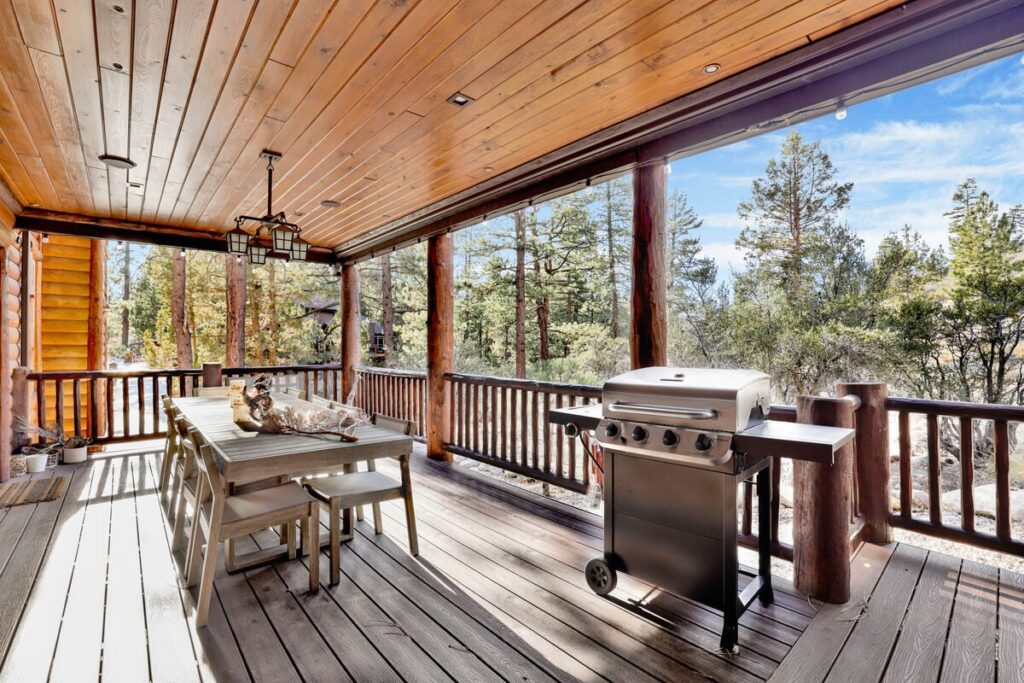 View from a deck at one of our Big Bear cabins